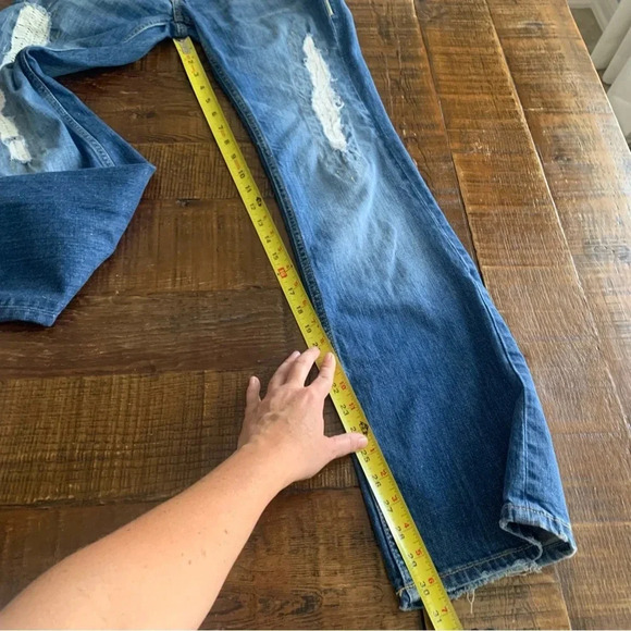 Jimmy Taverniti SO Jamie Women’s Distressed Ripped Stitch Boot Cut Jeans- 29 - Picture 12 of 12